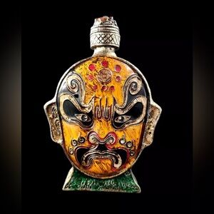 Exquisite Collection Cloisonne Inlay Copper Facial Makeup Snuff Bottle